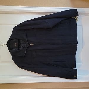 London Fog Men Suede Bomber